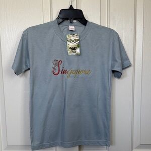 Light Blue Singapore Graphic kid’s tee Shirt